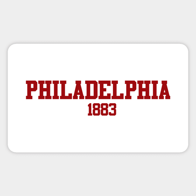 Philadelphia 1883 Sticker by GloopTrekker